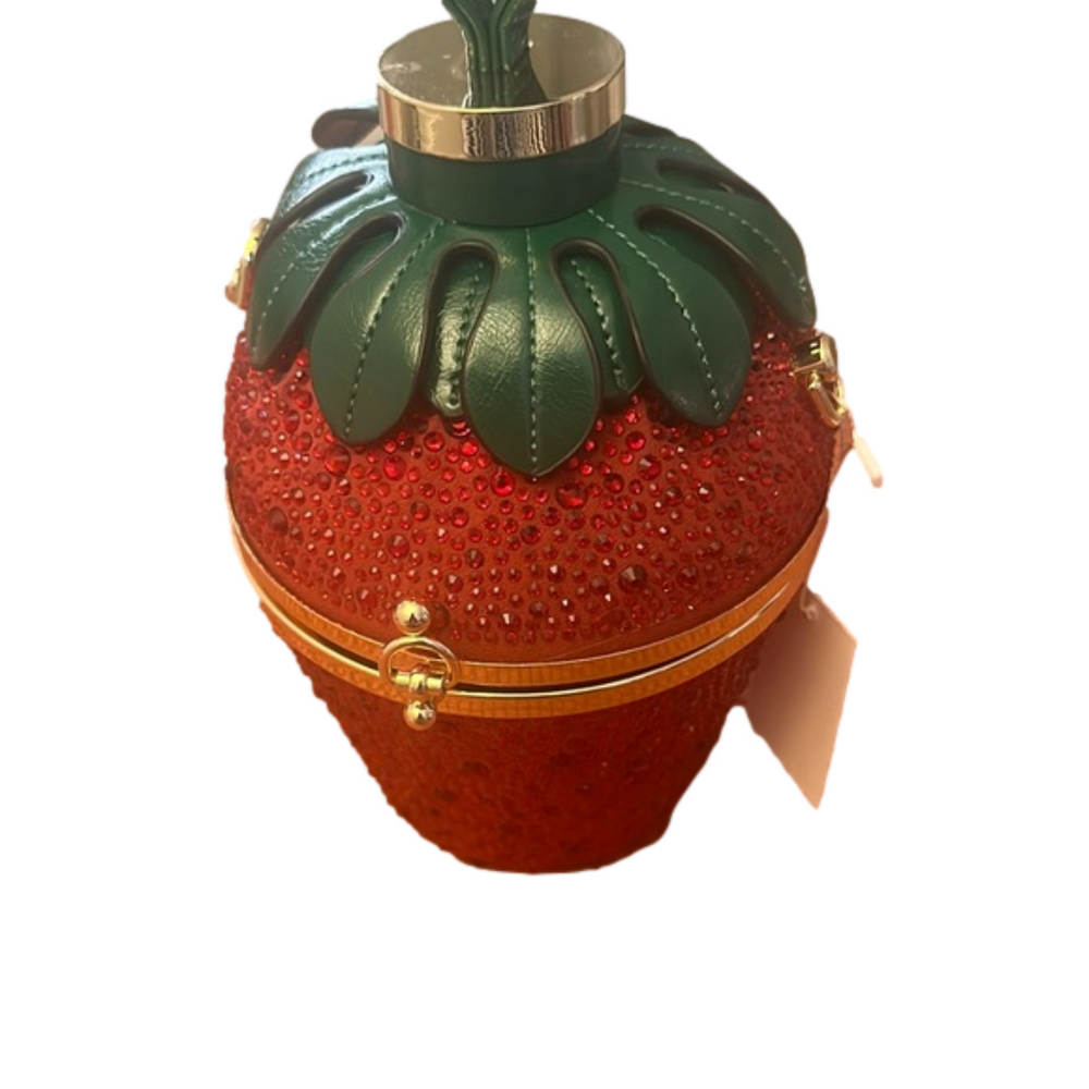 Red Strawberry Design Handbag NEW